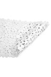 MAİN SHOP 1 ADET BEYAZ Banyo Duş Ve Küvet Kaydırmazı Vantuzlu Paspas 34x68 cm