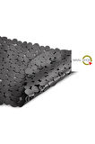 MAİN SHOP 1 ADET GRİ Banyo Duş Ve Küvet Kaydırmazı Vantuzlu Paspas 34x68 cm
