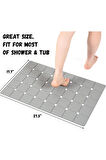 MAİN SHOP Silikon Kokusuz Banyo Paspası Katlanabilir ve Makinede Yıkanabilir Banyo Paspası 45 x 70 Cm