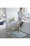 MAİN SHOP Kokusuz Banyo Paspası Makinede Yıkanabilir Banyo Paspası Silikon Katlanabilir 45 x 70 Cm
