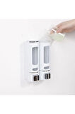 MAİN SHOP 2 ADET 400 ML Sabun Dispenseri Duvara Monte Duş Şampuanlık Sıvı Sabun Banyo Tuvalet Aksesuarları