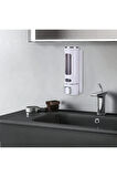 MAİN SHOP 400 ML Duvara Monte Manuel Sabunluk Sıvı Lavabo Sabunluk El Sabunu Beyaz Renk 2 Adet Beyaz Renk