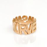 İki 2 İsimli Alyans Rosegold Tasarım Gümüş Kadın Yüzük