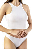 Uniquetrenders Kadın Geniş Askılı Kaşkorse Crop 3'lü Set