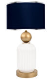 Lotus Gold White Cam Abajur
