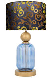 Lotus Royal Blue Cam Abajur