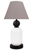 Lotus Opal Black - White KONİ Cam Abajur