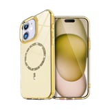 İphone 12 Live Diamond Magsafe Kapak - Sarı