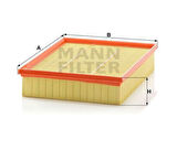 MANN C29198 Hava Filtresi Transporter T4 Aab Aac ABL Acu ACV Aja AJT 1.9TD 2.0 2.4D 2.5TDI 90-02 074129620