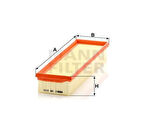 MANN C36010 Hava Filtresi 206 P307 Em YM C4 Et3J4 1.4 16V 206 206 T3E TU3A 1.4 8V 1444CQ