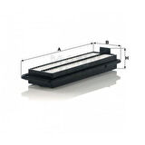 MANN C37005 Hava Filtresi Accord 2.2 CDTI 16V 01 04-05 08 17220RBDE00