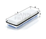 MANN C3725 Hava Filtresi Toyota Previa 2.4 156Hp 06 00-01 06 17801-28010