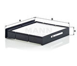 MANN CU2430 Polen Filtresi Scenic II 1.4 1.6 1.6 16V 2.0 16V 1.5DCI 1.9DCI 2.0DCI Plastik Çerçeveli 272772435R