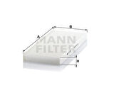 MANN CU4179 Kabin Filtresi Fiat Scudo I 220 1.9 TD 90Hp 02 95-01 07 6447LZ