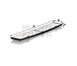 MANN CU8430 Polen Filtresi BMW E81 E87 E88 E90 E93 E83 64316142114
