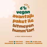 Organik Vegan Mangolu Meyveli Küp & Yulaf Bar Atıştırmalık Paketi - 6 adet (2 çeşit) 