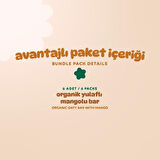 Organik Vegan Mangolu Yulaf Bar - 6 adet