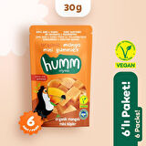 Organik Glutensiz Vegan Mangolu Mini Küpler Atıştırmalık Paketi - 6 adet