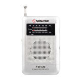 SONIVOX VS-R115 GÜMÜŞ RENK CEP TİPİ ANALOG FM RADYO