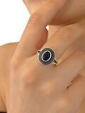925 Gümüş Minik Safir Taş Günlük Otantik Kadın Yüzük