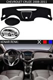 CHEVROLET CRUZE 2008-2011 MODEL İÇİN UYGUN TORPİDO KORUMA HALISI SİYAH RENK SİYAH KENAR