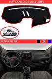 FİAT DOBLO D3 2011-2015 MODEL İÇİN TORPİDO KORUMA HALISI SİYAH RENK KIRMIZI KENAR