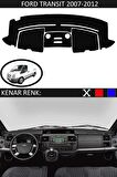 FORD TRANSIT 2007-2012 MODEL İÇİN TORPİDO KORUMA HALISI SİYAH RENK SİYAH KENAR