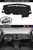 HYUNDAİ TUCSON 2009-2015 MODEL İÇİN TORPİDO KORUMA HALISI SİYAH RENK SİYAH KENAR