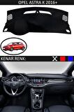 OPEL ASTRA K 2016 MODEL ve ÜSTÜ İÇİN TORPİDO KORUMA HALISI SİYAH RENK SİYAH KENAR