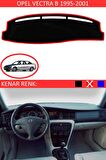 OPEL VECTRA B 1995-2001 MODEL İÇİN TORPİDO KORUMA HALISI SİYAH RENK KIRMIZI KENAR