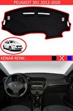 PEUGEOT 301 2012-2020 MODEL İÇİN TORPİDO KORUMA HALISI SİYAH RENK KIRMIZI KENAR