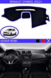 RENAULT SYMBOL 2012 MODEL ve ÜSTÜ İÇİN TORPİDO KORUMA HALISI SİYAH RENK MAVİ KENAR