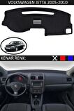 VOLKSWAGEN JETTA 2005-2010 MODEL İÇİN TORPİDO KORUMA HALISI SİYAH RENK SİYAH KENAR