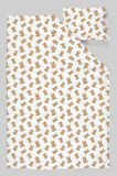 Organik Çarşaflı Bebek Nevresim Takımı (100x150) - Tatlı Ayıcık