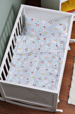 Organik Anne Yanı Nevresim Takımı (60x100) - Şirin Tavşanlar