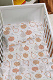 Organik Anne Yanı Nevresim Takımı (60x100) - Minik Tatlı Meyveler