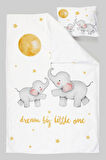 Organik Tek Kişilik Nevresim Takımı (160x220) - Hayalperest Fil