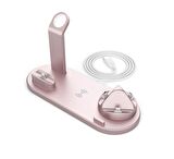 Native Audio UD-15 4 in 1 Kablosuz 10W Rose Gold Hızlı Şarj Masaüstü Standı