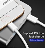 Native Audio 2 Metre Type C to Type C PD 2.0 3 Amper 60W USB Hızlı Şarj Kablosu