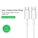 Native Audio 2 Metre Type C to Type C PD 2.0 3 Amper 60W USB Hızlı Şarj Kablosu