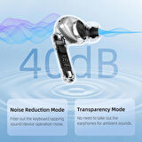 Native Audio J66 Aktif Gürültü Engelleme, 4 Mikrofonlu Dokunmatik Kablosuz Kulaklık