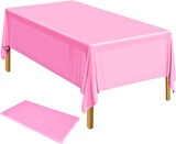 MASA ÖRTÜSÜ BASKISIZ PEMBE DOĞUM GÜNÜ, MEVLİT, PARTİLER İÇİN MASA ÖRTÜSÜ 120x180
