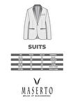 Slim Fit Lacivert Yelekli Takım Elbise Kendinden Desenli