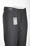 Slim Fit Siyah Pantolon Düz Desenli