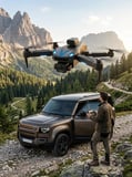 Katlanabilir Çift Kameralı Drone Uzaktan Kumandalı Hava Aracı