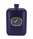 Akrep Kabartma Amblem Paslanmaz Çelik Cep Matarası - Hip Flask 7 OZ