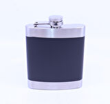 Siyah - Krom  Cep Matarası-Flask 7 OZ