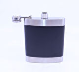 Siyah - Krom  Cep Matarası-Flask 7 OZ