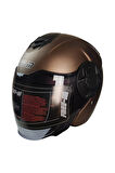 FREEM FR-665 MAT BROWN MOTOSİKLET KASKI