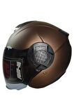 FREEM FR-665 MAT BROWN MOTOSİKLET KASKI